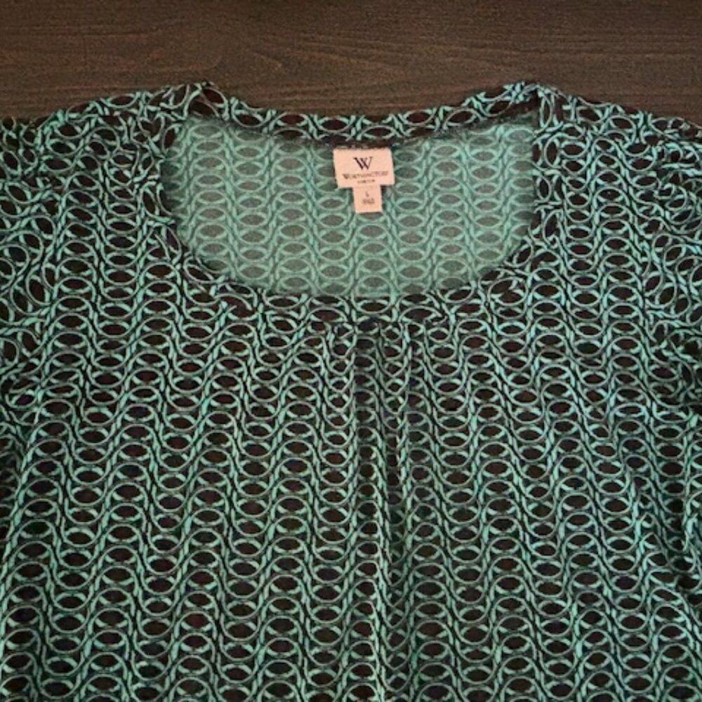 Set of 3 Worthington Scoop Neck Cap Sleeve Tops - Size Large - Picture 5 of 16
